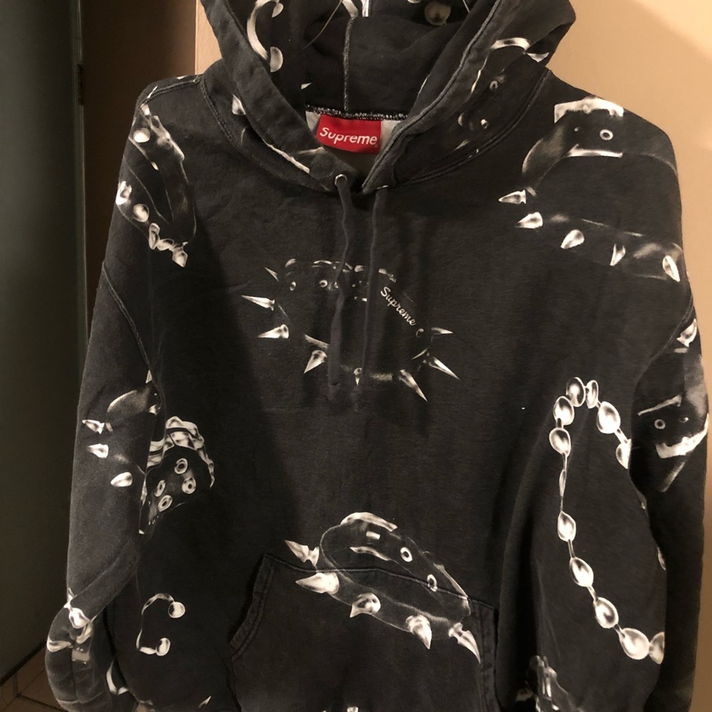 Supreme Studded Collars Hooded Sweatshirt